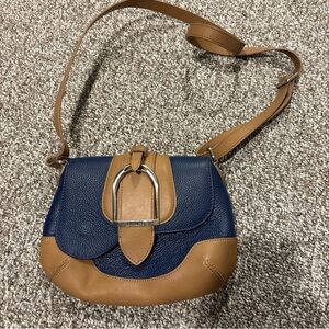 Vintage JW Hulme Co Equestrian Leather  Purse bag